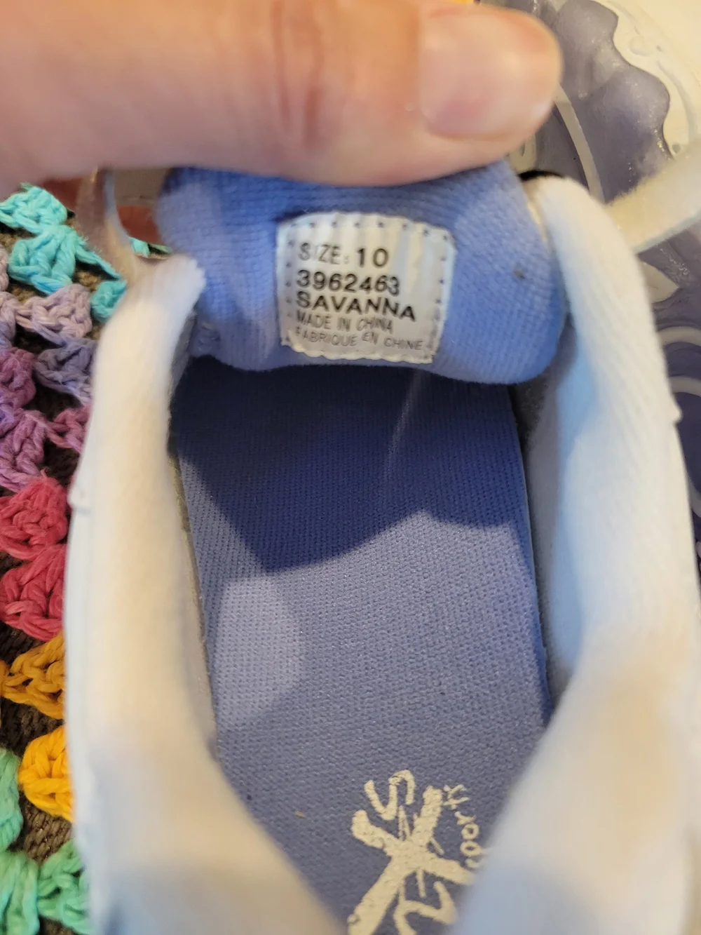 Girl's Sneakers With Bird And Flower Design